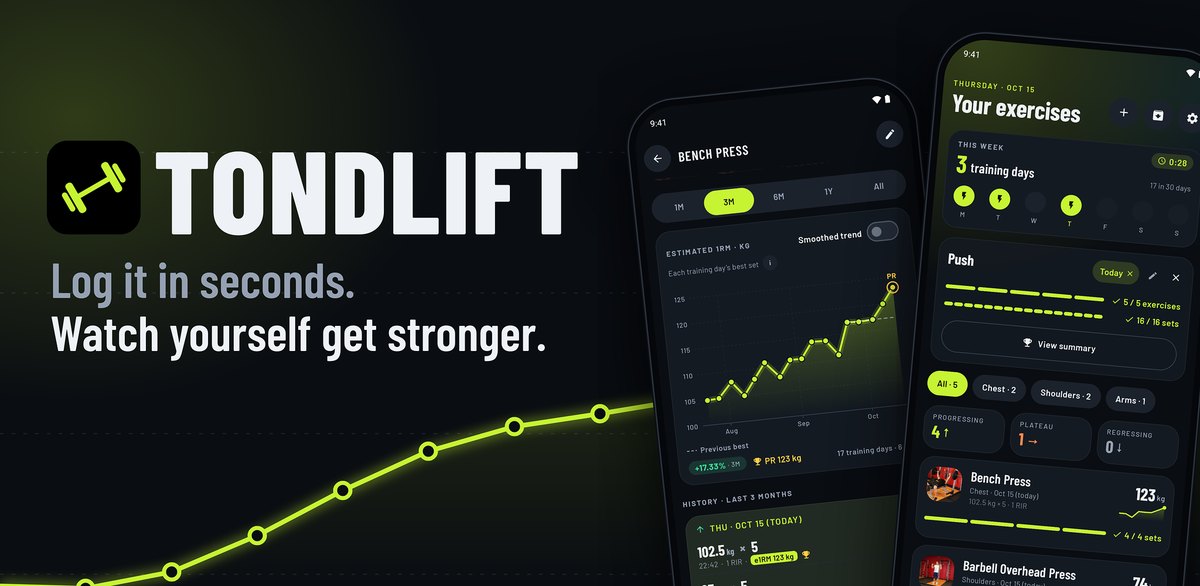Tondlift - Gym Workout Tracker