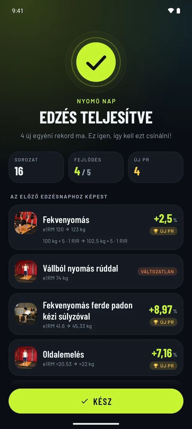 Lásd, miben fejlődtél
